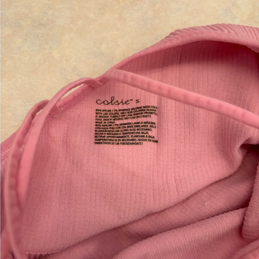 Colsie pink Ribbed Tank Top - Picture 3 of 3